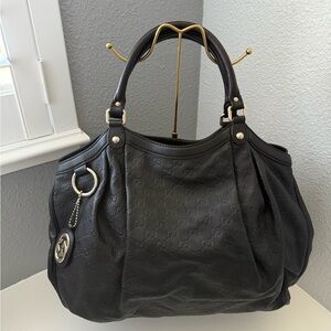 Gucci Black Large Skuly Shoulder Bag